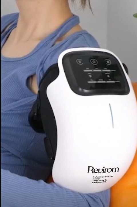 Cordless Heated Knee Massager with Red Light Therapy,