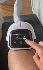 Cordless Heated Knee Massager with Red Light Therapy,